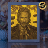 John Wick 2 – Paper Cut Light Box File - Cricut File - 20x26cm - LightBoxGoodMan - LightboxGoodman