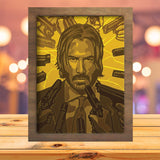 John Wick 2 - Paper Cutting Light Box - LightBoxGoodman - LightboxGoodman