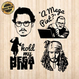 Johnny Depp - Cricut File - Svg, Png, Dxf, Eps - LightBoxGoodMan - LightboxGoodman