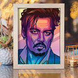 Johnny Depp – Paper Cut Light Box File - Cricut File - 20x26cm - LightBoxGoodMan