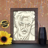 Johnny Depp - Paper Cutting Light Box - LightBoxGoodman - LightboxGoodman