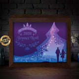 Joyeux Noel 1 – Paper Cut Light Box File - Cricut File - 20x26cm - LightBoxGoodMan - LightboxGoodman