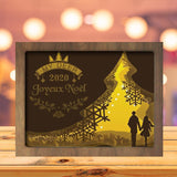 Joyeux Noel 1 - Paper Cutting Light Box - LightBoxGoodman - LightboxGoodman