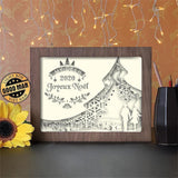 Joyeux Noel 1 - Paper Cutting Light Box - LightBoxGoodman - LightboxGoodman