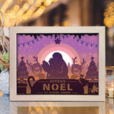 Joyeux Noel 10 – Paper Cut Light Box File - Cricut File - 20x26cm - LightBoxGoodMan