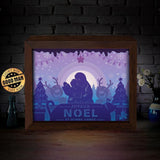 Joyeux Noel 10 – Paper Cut Light Box File - Cricut File - 20x26cm - LightBoxGoodMan - LightboxGoodman