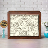 Joyeux Noel 10 – Paper Cut Light Box File - Cricut File - 20x26cm - LightBoxGoodMan - LightboxGoodman