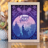 Joyeux Noel 17 – Paper Cut Light Box File - Cricut File - 20x26cm - LightBoxGoodMan - LightboxGoodman