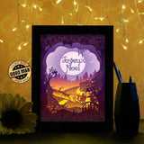 Joyeux Noel 5 - Paper Cutting Light Box - LightBoxGoodman - LightboxGoodman