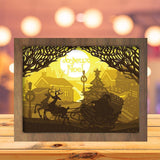 Joyeux Noel 8 - Paper Cutting Light Box - LightBoxGoodman