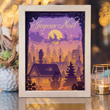 Joyeux Noel 9 – Paper Cut Light Box File - Cricut File - 20x26cm - LightBoxGoodMan - LightboxGoodman