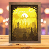 Joyeux Noel 9 - Paper Cutting Light Box - LightBoxGoodman