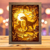 Jurassic Park 1 - Paper Cutting Light Box - LightBoxGoodman - LightboxGoodman