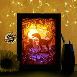 Jurassic Park 1 - Paper Cutting Light Box - LightBoxGoodman - LightboxGoodman