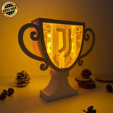 Juventus 2 - Paper Cut Cup Light Box File - Cricut File - 24,2x28,5cm - LightBoxGoodMan - LightboxGoodman