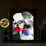 Kaitou Kid and Conan - Colored Paper Cut Light Box File - Cricut File - 20x26cm - LightBoxGoodMan - LightboxGoodman