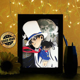 Kaitou Kid and Conan - Colored Paper Cut Light Box File - Cricut File - 20x26cm - LightBoxGoodMan - LightboxGoodman