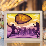 Kansas City Chiefs – Paper Cut Light Box File - Cricut File - 20x26cm - LightBoxGoodMan - LightboxGoodman