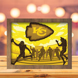 Kansas City Chiefs - Paper Cutting Light Box - LightBoxGoodman - LightboxGoodman