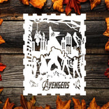 Kirigami Avengers 1 – Paper Cutting SVG Template files, 20x26 cm