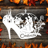 Kirigami Cinderella 2 – Paper Cutting SVG Template files, 20x29 cm - LightboxGoodman