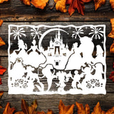 Kirigami Disney 2 – Paper Cutting SVG Template files, 20x26 cm