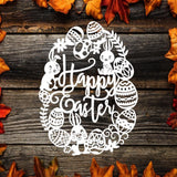 Kirigami Easter 1 – Paper Cutting SVG Template files - 20x27cm - LightBoxGoodMan - LightboxGoodman