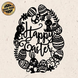 Kirigami Easter 1 – Paper Cutting SVG Template files - 20x27cm - LightBoxGoodMan - LightboxGoodman