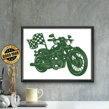 Kirigami Motorcycle – Paper Cutting SVG Template files, 26x18 cm - LightboxGoodman