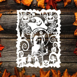 Kirigami Nightmare Before Christmas – Paper Cutting SVG Template files, 20x26 cm - LightboxGoodman