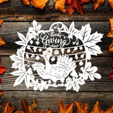 Kirigami Thanksgiving Day 1 – Paper Cutting SVG Template files, 19x25 cm