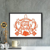 Kirigami Thanksgiving Day 2 – Paper Cutting SVG Template files, 20x18 cm - LightboxGoodman