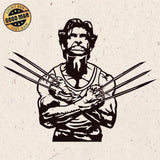 Kirigami Wolverine – Paper Cutting SVG Template files, 20x25 cm - LightboxGoodman