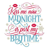 Kiss Me Now Midnight Is - Cricut File - Svg, Png, Dxf, Eps - LightBoxGoodMan