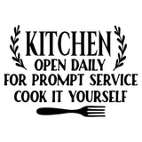 Kitchen Open Daily - Cricut File - Svg, Png, Dxf, Eps - LightBoxGoodMan