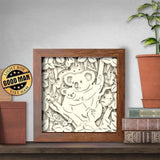 Koala – Paper Cut Light Box File - Cricut File - 8x8 inches - LightBoxGoodMan - LightboxGoodman