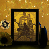 Kobe Bryant - Paper Cutting Light Box - LightBoxGoodman - LightboxGoodman