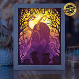 Krampus – Paper Cut Light Box File - Cricut File - 20x26cm - LightBoxGoodMan - LightboxGoodman