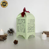 Labor Day - Paper Cut Lantern File - Cricut File - 10,5x20,6cm - LightBoxGoodMan - LightboxGoodman