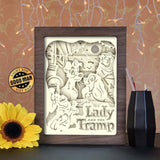 Lady and the Tramp - Paper Cutting Light Box - LightBoxGoodman - LightboxGoodman