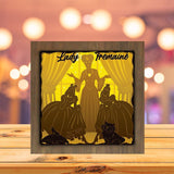 Lady Tremaine - Paper Cutting Light Box - LightBoxGoodman