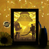 Laputa Castle in the Sky - Paper Cutting Light Box - LightBoxGoodman - LightboxGoodman