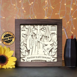 Lawyer - Paper Cutting Light Box - LightBoxGoodman - LightboxGoodman