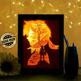 Legend Of Zelda 2 - Paper Cutting Light Box - LightBoxGoodman - LightboxGoodman