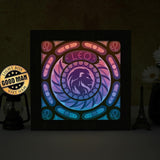 Leo - 12 Zodiac – Paper Cut Light Box File - Cricut File - 20x20cm - LightBoxGoodMan - LightboxGoodman