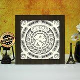 Leo - 12 Zodiac – Paper Cut Light Box File - Cricut File - 20x20cm - LightBoxGoodMan - LightboxGoodman