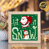 Let It Snow 2 – Paper Cut Light Box File - Cricut File - 20x20cm - LightBoxGoodMan - LightboxGoodman