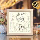 Let It Snow 2 – Paper Cut Light Box File - Cricut File - 20x20cm - LightBoxGoodMan - LightboxGoodman