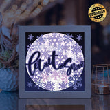 Let It Snow – Paper Cut Light Box File - Cricut File - 20x20cm - LightBoxGoodMan - LightboxGoodman