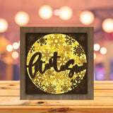 Let It Snow - Paper Cutting Light Box - LightBoxGoodman - LightboxGoodman